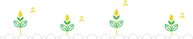 Illustration of growing plants